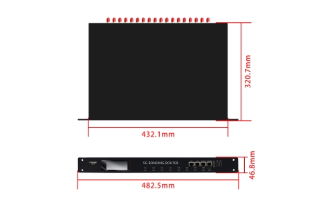 应急保障通信国产化5G多卡聚合13网聚合2.5Gbps