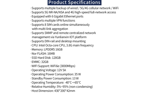 YLX-X8 Bonding Router with 16 SIM Card Slots support OEM/ODM