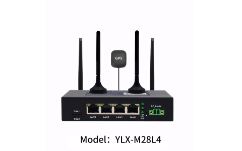 YLX-M28L4 4G Dual-SIM Industrial Router with 4 Ethernet Ports and Dual RS485 Serial Ports